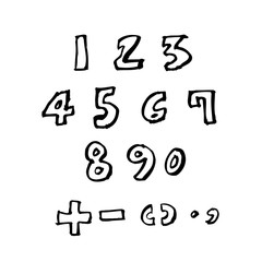 벡터 문자 / 손으로 쓴 글씨체