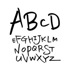 벡터 문자 / 손으로 쓴 글씨체