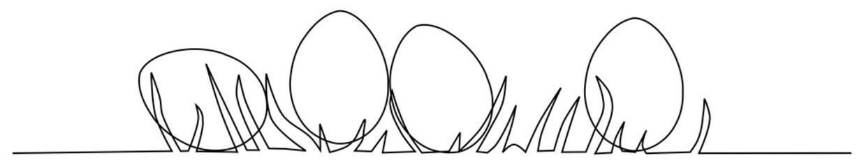 eggs in grass doodle