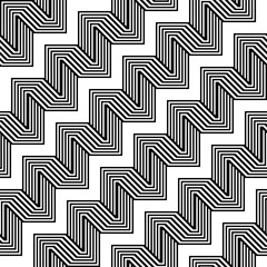 Design seamless monochrome zigzag pattern