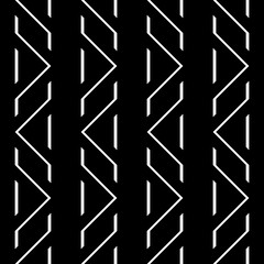 Design seamless monochrome zigzag pattern