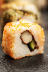 Sushi rolls uramaki