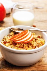 Muesli with apple