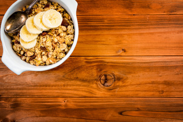 Muesli with banana
