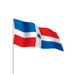 Dominicana flag, vector illustration