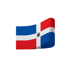 Dominicana flag, vector illustration