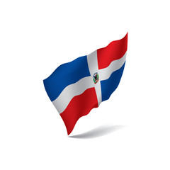 Dominicana flag, vector illustration