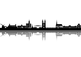 Obraz premium Würzburg Spiegelung