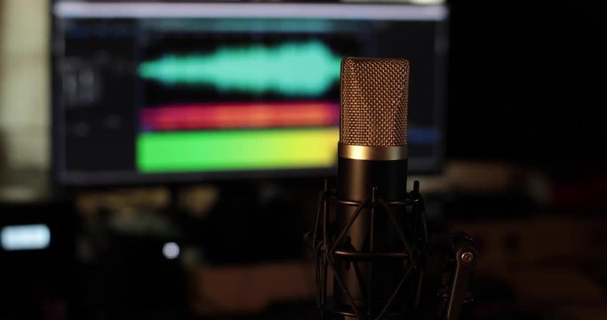 Microfono vintage con software digitale