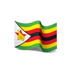 Zimbabwe flag, vector illustration