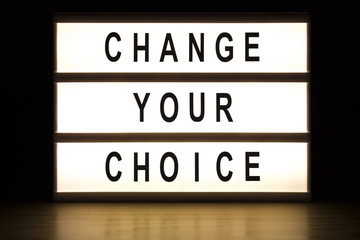 Change your choice light box sign board