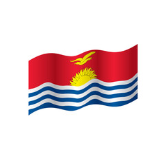 Kiribati flag, vector illustration
