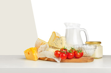 cheese on wooden table