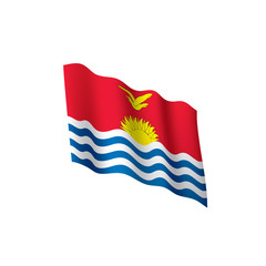 Fototapeta premium Kiribati flag, vector illustration
