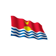 Kiribati flag, vector illustration