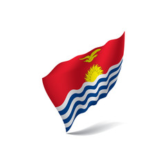 Kiribati flag, vector illustration