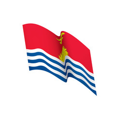 Kiribati flag, vector illustration