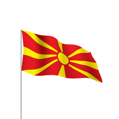Macedonia flag, vector illustration