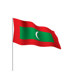 Maldives flag, vector illustration