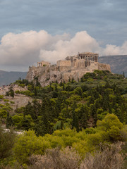 Fototapeta na wymiar Acropolis from Fiolopappou view pont