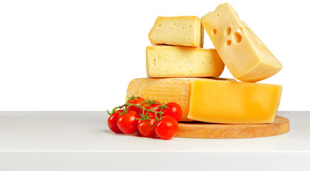 Delicious cheese on the table