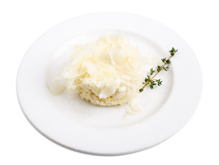 Delicious parmesan risotto with white wine.