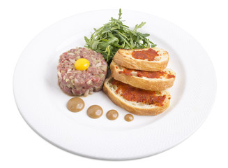 Delicious beef tartare.
