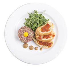 Delicious beef tartare.