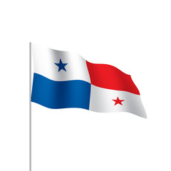 Panama flag, vector illustration