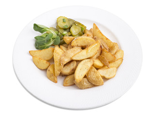 Homemade fried potatoes.