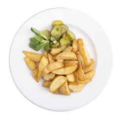 Homemade fried potatoes.