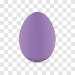 Vector realistic ultra violet  eggs isolated on transparent background. Bank Easter eggs icons.