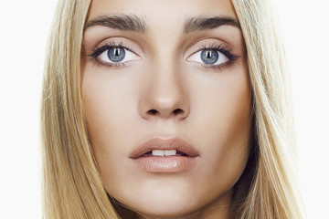 Obraz premium Beautful young Blond Woman Face