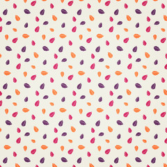 Colorful leaf seamless pattern background