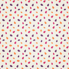 Colorful leaf seamless pattern background