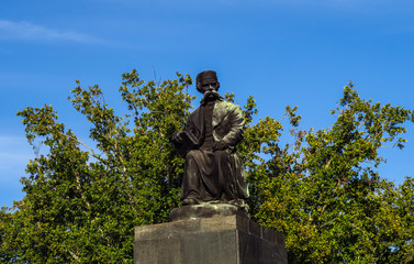 Fototapeta na wymiar Monument to Vuk Karadzic in Belgrade, Serbia
