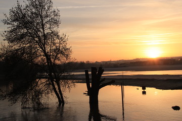 Inondation sur le Loir