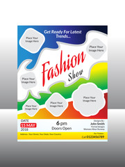 abstract detailed creative fashion flyer