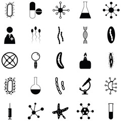 pathogen icon set © waranon jankerd