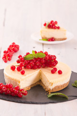 Redcurrant cheesecake. 