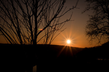 Sonnenuntergang W&uuml;rzburg