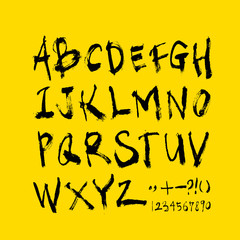 벡터 문자 / 손으로 쓴 글씨체