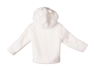 White fur anorak.