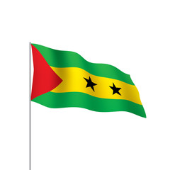 Sao Tome and Principe flag, vector illustration