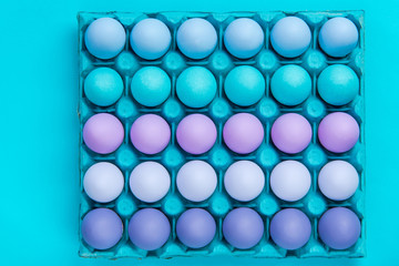 Shades of ultraviolet, punchy pastel trendy colors