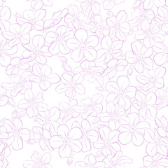 Floral seamless pattern. Spring vector background