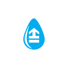 Stair Water Logo Icon Design