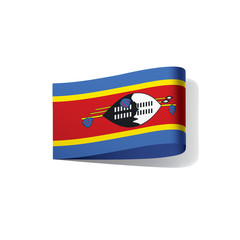 Swaziland flag, vector illustration