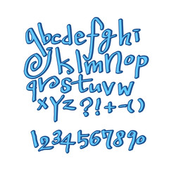 벡터 문자 / 손으로 쓴 글씨체