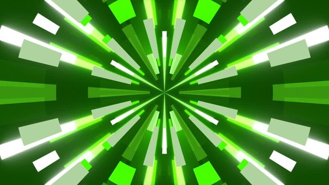 green abstract background, movement of rectangles, loop